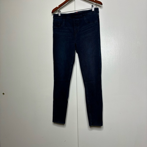 Spanx Jean-ish Ankle Leggings in Twilight Rinse Dark Wash Blue Size M - Picture 11 of 11